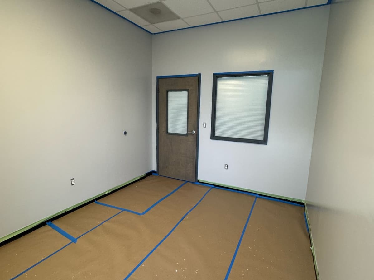 Office buildout, finished room